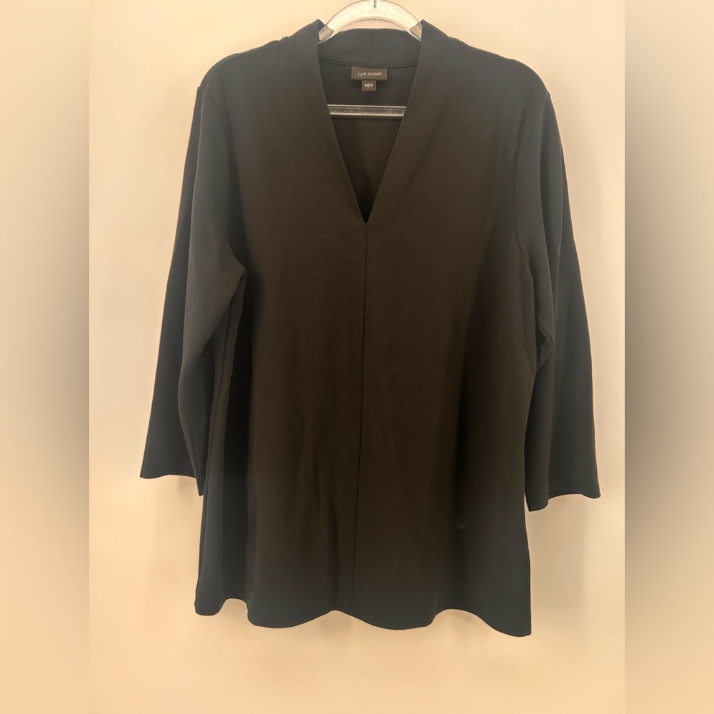 J Jill black wearever collection top size large soft versatile non wrinkle